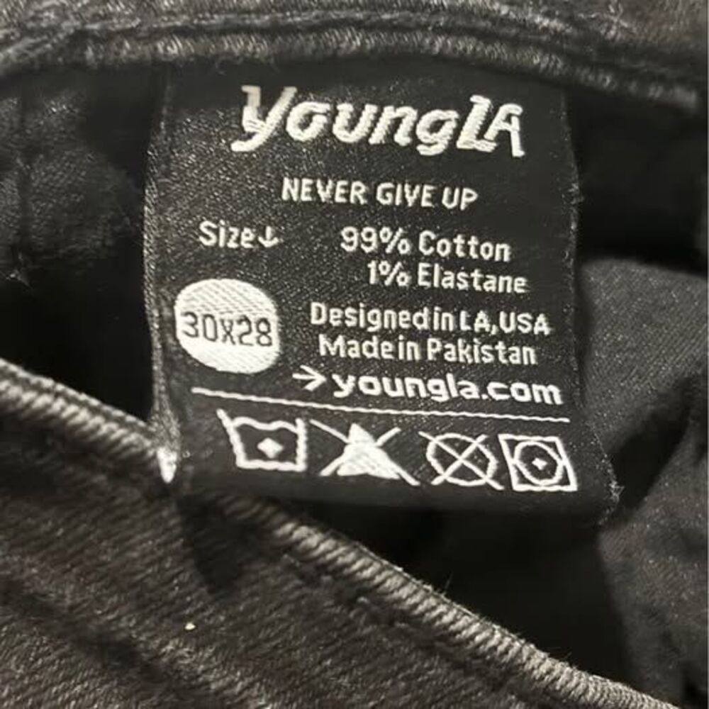 Men’s YoungLa Black bodybuilder Skinny Jeans 30x28 - Picture 6 of 6